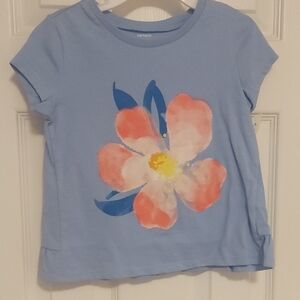 NEW Carter's Blue Floral Short Sleeve Tee